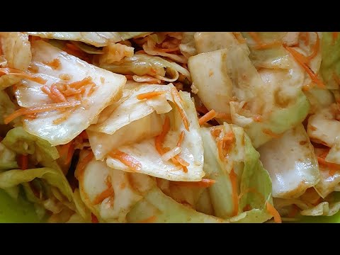 Видео: Настоящая корейская капуста. Ешь и худей! Очень вкусный рецепт🔥 #рецепт #рецепты #еда