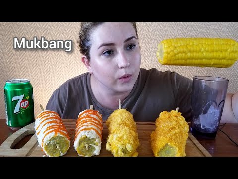 Видео: КУКУРУЗА СОЧНАЯ СЛАДКАЯ  ЧИЛИ  МУКБАНГ АСМР | ELOTE Mexican Corn on the Cob |Eeating show | 먹방