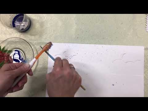 Видео: Дистанционный мастер класс ИЗО для детей Рисуем в технике Набрызг