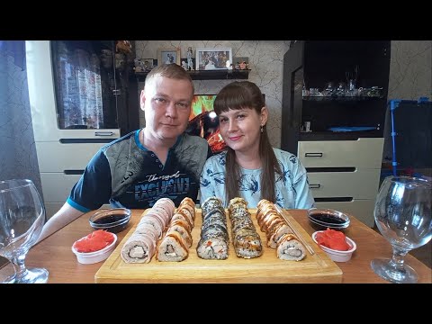 Видео: Мукбанг. Роллы от Красного Дракона | Mukbang. Rolls from the Red Dragon
