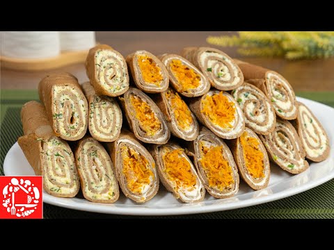 Видео: Печеночные Рулетики. 3 Вида Начинки! Невероятно вкусные Печеночные Блины!