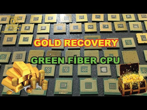 Видео: Как восстановить золото из процессоров с зеленым волокном процессора