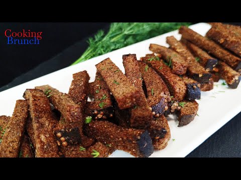 Видео: Чесночные гренки. Закуска - пальчики оближешь!