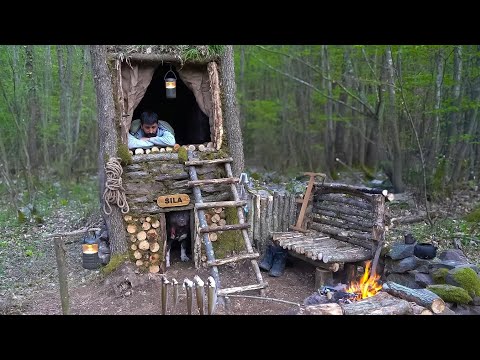 Видео: 3 дня ОДИНОЧНОГО ВЫЖИВАНИЯ В КЕМПИНГЕ; Постройка 2-х ЭТАЖНОГО ДОМА НА ДЕРЕВЕ. Убежище в кустах