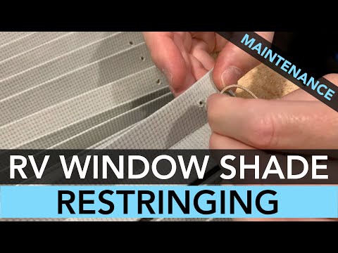 Видео: Как перетянуть штору на окне автодома — пошаговый процесс