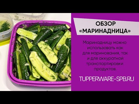 Видео: ОБЗОР МАРИНАДНИЦЫ TUPPERWARE С РЕЦЕПТАМИ / www.tupperware-spb.ru