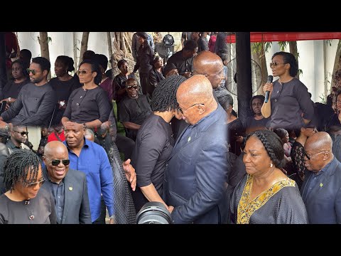 Видео: Акуффо Аддо плачет, утешая детей покойной Наны Конаду Роулингс в семейном доме😭