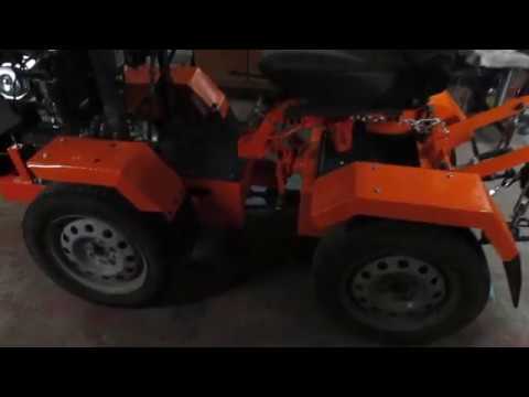 Видео: Мини трактор переломка 4х4. завершение постройки.