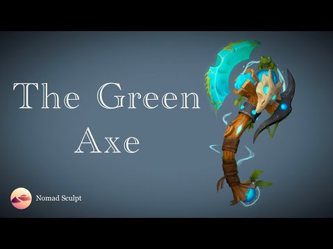 Видео: Туториал по созданию топора в Nomad Sculpt | The Green Axe in Nomad Sculpt on iPad Pro