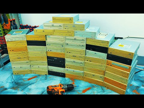 Видео: ЗАРАБОТАТЬ на КОМПЬЮТЕРНОМ ЖЕЛЕЗЕ. Разбираем 53 CD/DVD привода