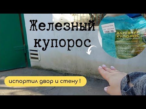 Видео: НИКОГДА НЕ ИСПОЛЬЗУЙТЕ ЖЕЛЕЗНЫЙ КУПОРОС! Испортила стену, асфальт и железную дверь! УДАЛИЛА МОХ ЭТИМ