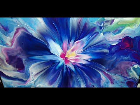 Видео: (33) Цветочная композиция с двумя холстами