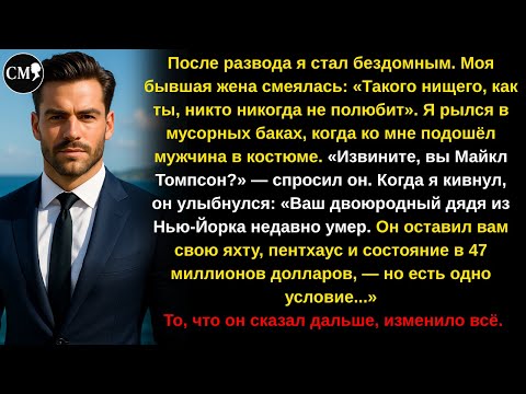 Видео: После развода я стал бездомным. Моя бывшая жена смеялась: «Такого нищего, как ты, никто никогда не..