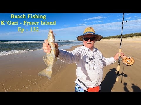 Видео: 🎣 Рыбалка с берега на острове Фрейзер — рыбалка на пляже для индивидуальных путешественников и не...