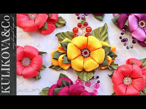 Видео: ОСЕННЯЯ ЗАКОЛКА ИЗ ЛЕНТ | DIY Irina Osinina