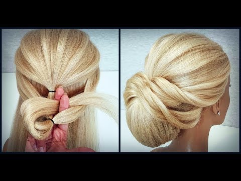 Видео: Красивые прически пошагово,как крепить шпильки.Легкая прическа.Easy hairstyle.How to attach studs