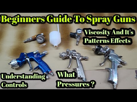 Видео: Руководство для начинающих: краскопульты, окраска распылением, формы распыления и вязкость