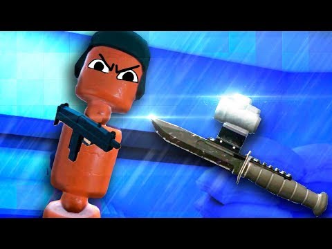 Видео: ЭТО САМЫЙ ОПАСНЫЙ НОЖ В СИМУЛЯТОРЕ ОРУЖИЯ ВР?! - Hot Dogs Horseshoes & Hand Grenades VR HTC Vive