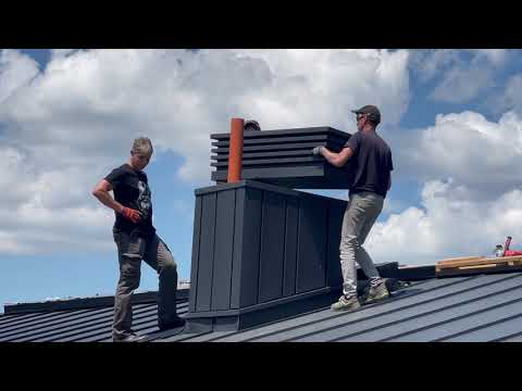 Видео: Колпак на вентиляционную трубу с жалюзями. Монтаж.