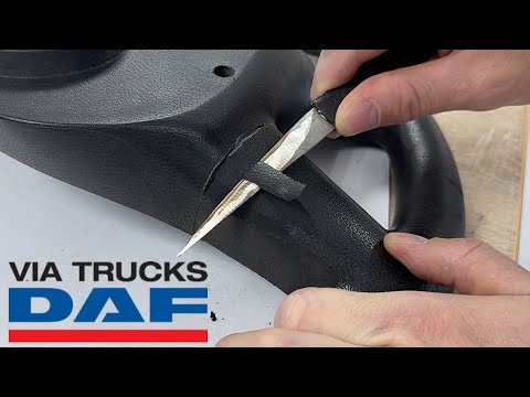 Видео: ПЕРЕТЯЖКА РУЛЯ DAF XF 105 СО СПИЦАМИ.