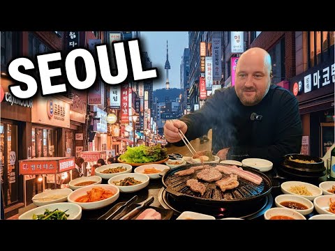 Видео: ОТЗЫВ О КОРЕЙСКОМ БАРБЕКЮ В СЕУЛЕ, ЮЖНАЯ КОРЕЯ - Мы посетили торговую улицу Хондэ - БЕЗУМНЫЕ ВПЕЧ...