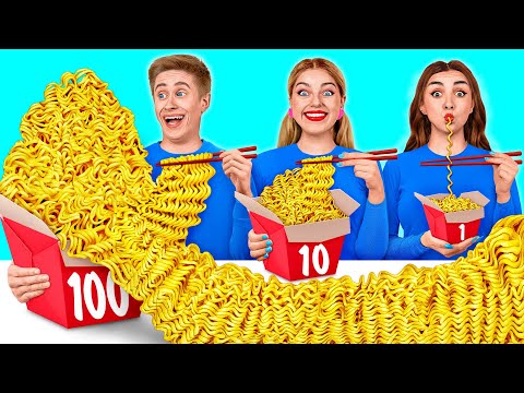 Видео: 100 Слоев еды Челлендж | Смешные челленджи от Multi DO Challenge
