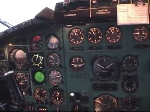 Видео: Ту-154м 85633: Полёт на север / Tupolev Tu-154: Flight to the North (cockpit view)