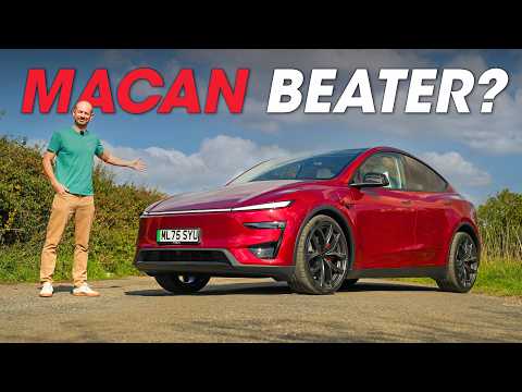 Видео: Обзор производительности НОВОЙ Tesla Model Y — лучше, чем Porsche Macan? | What Car?