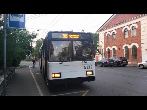 Видео: Троллейбус, маршрут №38 (по Литейному м. до Тульской и обратно) ВМЗ-5298-020 б.5132 (28.06.2023) СПб