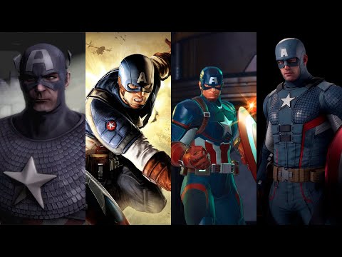Видео: Эволюция Капитана Америки в видеоиграх/Evolution of Captain America in Games (1987-2020)