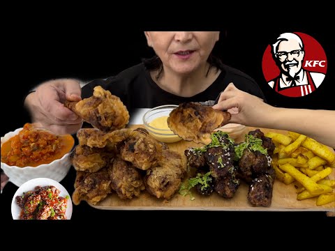 Видео: МУКБАНГ ДОМАШНИЙ KFC Готовили сами 😋 куриные крылышки 🐓 5 дней голодовка chicken wings • не asmr