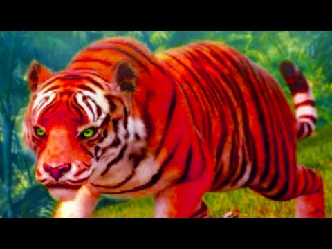 Видео: СИМУЛЯТОР ТИГРА #3 Красный тигренок против черепахи и крокодила. Сим дикой кошки с Кидом в The Tiger