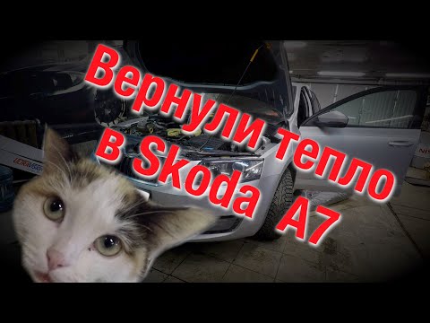 Видео: Skoda Octavia A7. Не греет печка с пассажирской стороны.