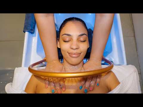 Видео: ASMR: Это было так расслабляюще! Тайский водный массаж головы с инструментами для глубокого сна