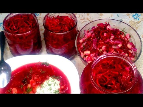 Видео: Капуста квашеная с овощами! Винегрет+борщ за 5 минут!