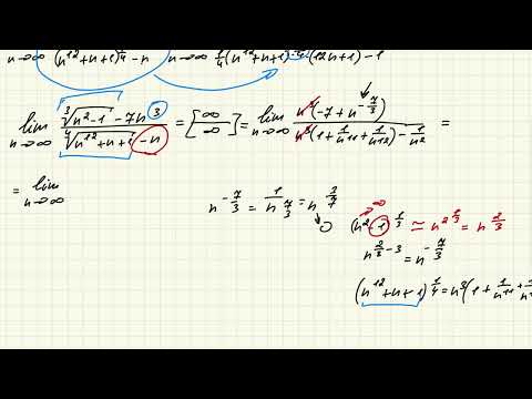 Видео: Границя функції при n прямує до нескінечності lim(f(x)), x - 00 МАТАН
