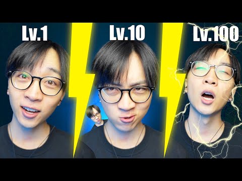 Видео: АСМР Lv.1 против Lv.10 против Lv.100