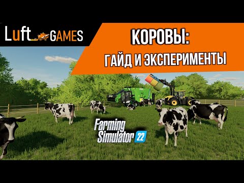 Видео: Коровы: подробный гайд и эксперименты | Farming Simulator 22