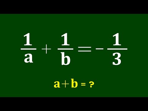 Видео: Хорошая задача по алгебре | Математическая олимпиада | (a+b)=?