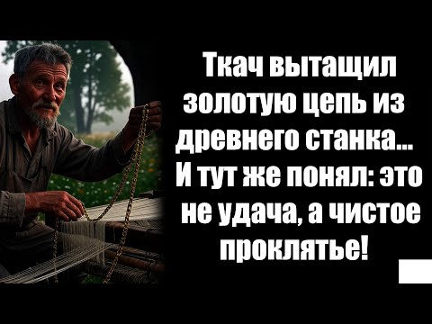 Видео: Старый ткач нашёл золотую цепь в древнем станке, и сразу понял, что это была точно не удача!