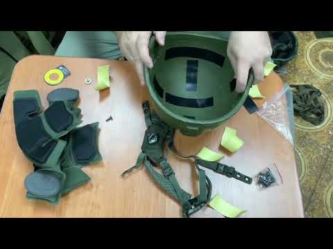 Видео: Установка подтулейного устройства на шлем