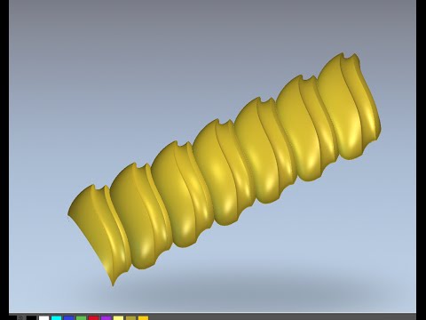 Видео: Artcam. Косичка. Часть 2