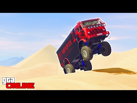Видео: ГОНКИ НА КАМАЗАХ ПО БАРХАНАМ В ГТА 5 (ГОНКИ В GTA 5)