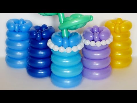 Видео: Вазочка из двух шаров / Two balloons vase (Subtitles)