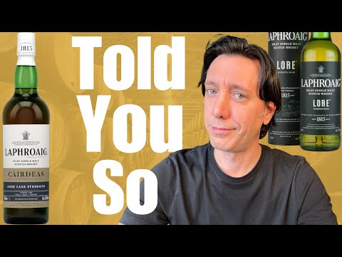 Видео: Обзор Laphroaig Cairdeas Cask Strength Lore — 59,6%-ная версия NAS-системы Core Range за меньшие ...