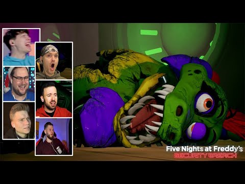 Видео: Реакция Летсплейщиков на Гибель Монти в Five Nights at Freddy’s Security Breach