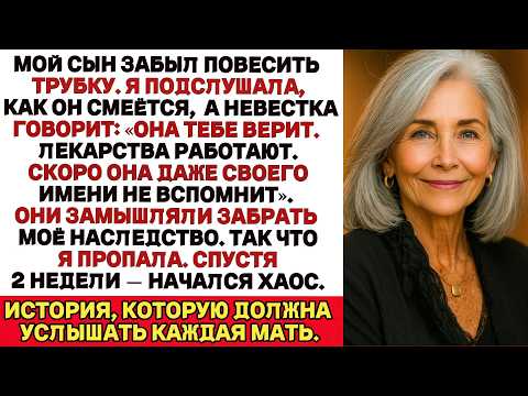 Видео: Мой сын забыл повесить трубку. Я услышала их план стереть меня — и исчезла. Две недели спустя: хаос
