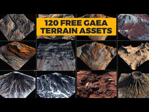 Видео: 120 БЕСПЛАТНЫХ ресурсов ландшафта Gaea 3D + как их использовать