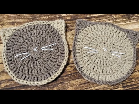 Видео: ПОДСТАВКА ПОД ГОРЯЧЕЕ "КОТИК" крючком /Stand UNDER a HOT "KITTY" crochet.