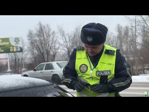 Видео: Усиленно патрулировать автодороги начали костанайские полицейские